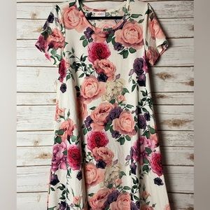 LuLaRoe Jessie Swing Dress With Pockets Size Small